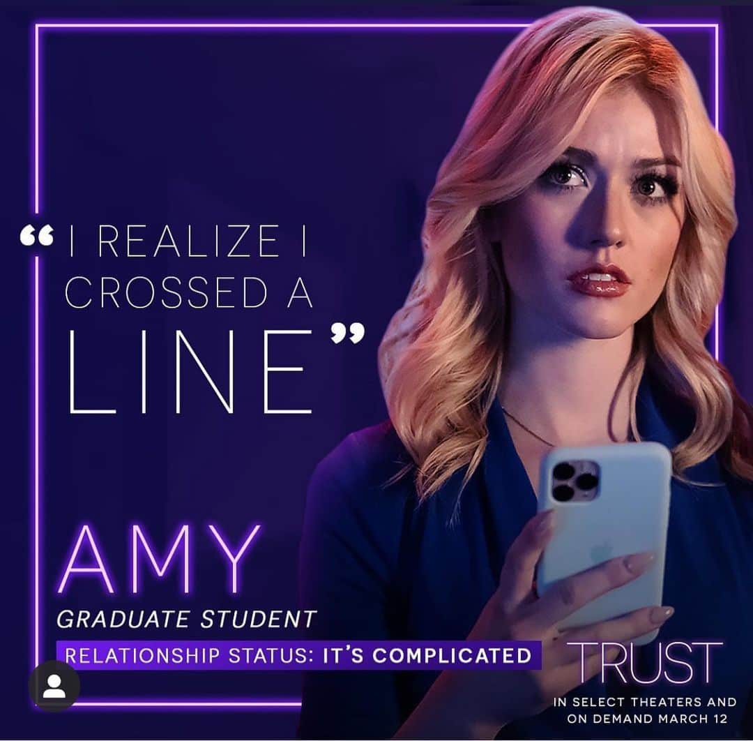 キャサリン・マクナマラさんのインスタグラム写真 - (キャサリン・マクナマラInstagram)「Trust me, Amy is the personification of “It’s complicated...” #TRUSTmovie  3•12•21」2月27日 22時47分 - kat.mcnamara