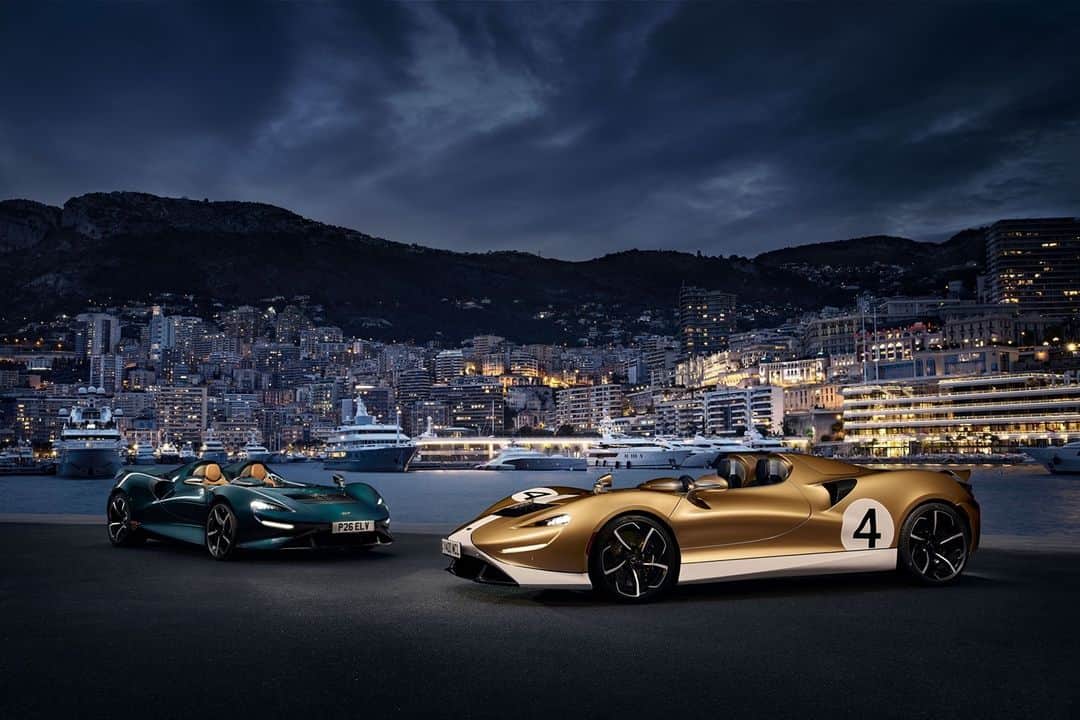 McLaren Automotiveのインスタグラム：「Monaco's bright lights make for a beautiful backdrop for the McLaren Elva. Which Elva would you choose to get behind the wheel of?」