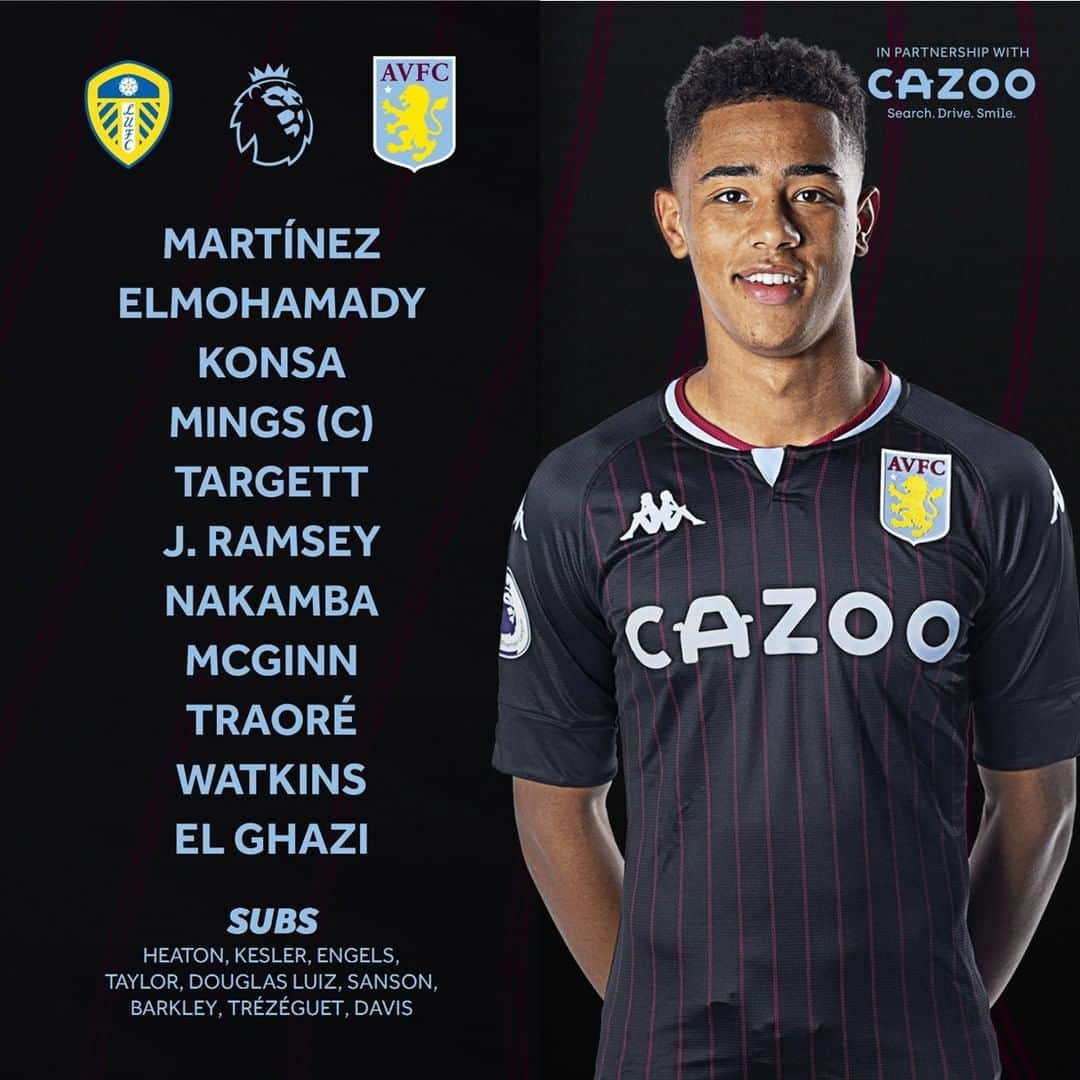 アストン・ヴィラFCさんのインスタグラム写真 - (アストン・ヴィラFCInstagram)「𝗧𝗘𝗔𝗠 𝗡𝗘𝗪𝗦 ⚫ Here is your Aston Villa team to face Leeds United this evening! 💪 #LEEAVL #AVFC」2月28日 1時30分 - avfcofficial