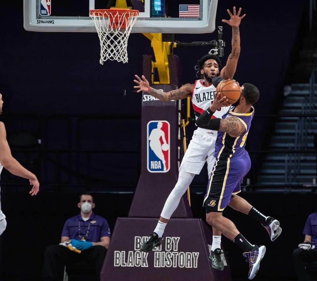 ポートランド・トレイルブレイザーズのインスタグラム：「"We gotta go into the break strong, take care of home court. And then plan on coming back healthy after the break." - Dame」
