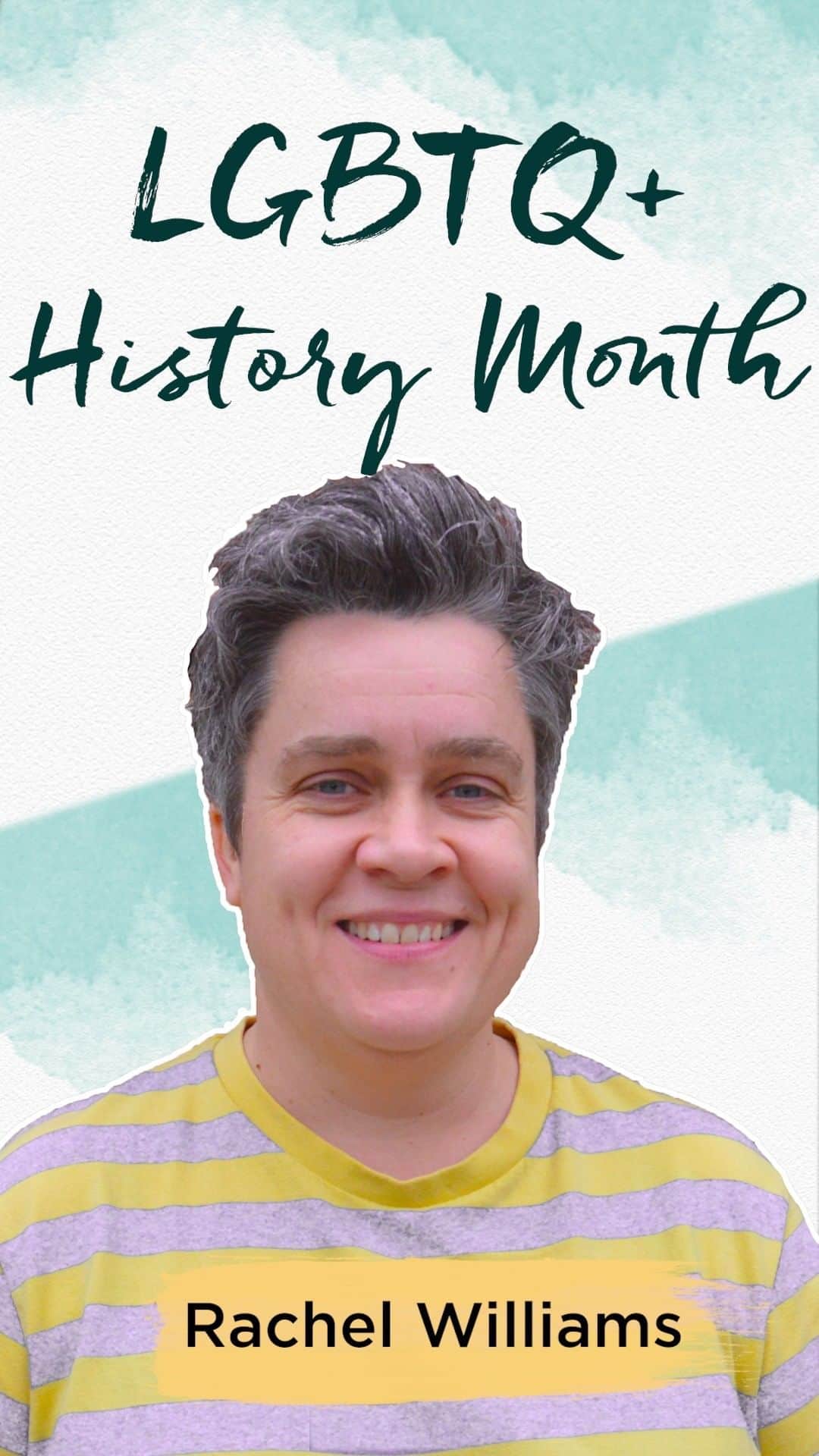 ファーン・コットンのインスタグラム：「I loved talking to Rachel who was our Happy Place hero last week for LGBTQ+ history month. Rachel works at @the_proud_trust in Manchester and heads up the Rainbow Flag Award. We talk how hard it is for anyone wanting to come out during lockdown, what schools can do to help LGBT kids feel safe and supported and how important community is whether in person or digitally.  Enjoy and a massive thank you to Rachel! ❤️」
