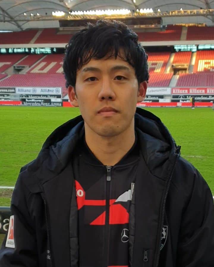 VfBシュトゥットガルトのインスタグラム：「🙌 Endo gut, alles gut! 🥰  Glückwunsch zu Deinen beiden ersten @bundesliga-Treffern, @endowataru! 🤜🤛  --- #VfBS04 5:1 #vfbstuttgart1893 #vfbstuttgart #Endo #doppelpack #auscannstatt #furchtlosundtreu #VfBInsta #heimsieg」