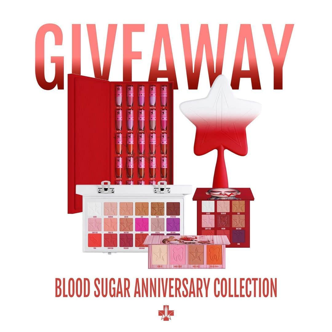 Jeffree Star Cosmeticsさんのインスタグラム写真 - (Jeffree Star CosmeticsInstagram)「Be one of TEN lucky winners to win the entire BLOOD SUGAR ANNIVERSARY COLLECTION 💉 The top 3 GRAND PRIZE winners will also win $1000!!💰  How to enter:  Follow @jeffreestarcosmetics  Like this post  Leave a 🦷 down below   Giveaway closes MONDAY 3/1 @ 11:59PST/ 2:59AM EST. Must be 18+ and live in the US to enter. All winners will be chosen at random and contacted via DM on TUESDAY 3/2 by 12:00 PM EST/3:00 PM EST.」2月28日 5時10分 - jeffreestarcosmetics