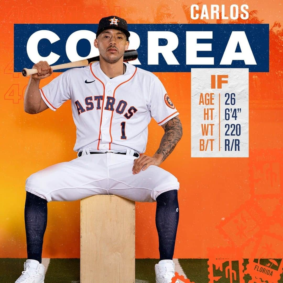 ヒューストン・アストロズのインスタグラム：「All-Star. Champion. Winner.  @teamcjcorrea's ready for 2021.」