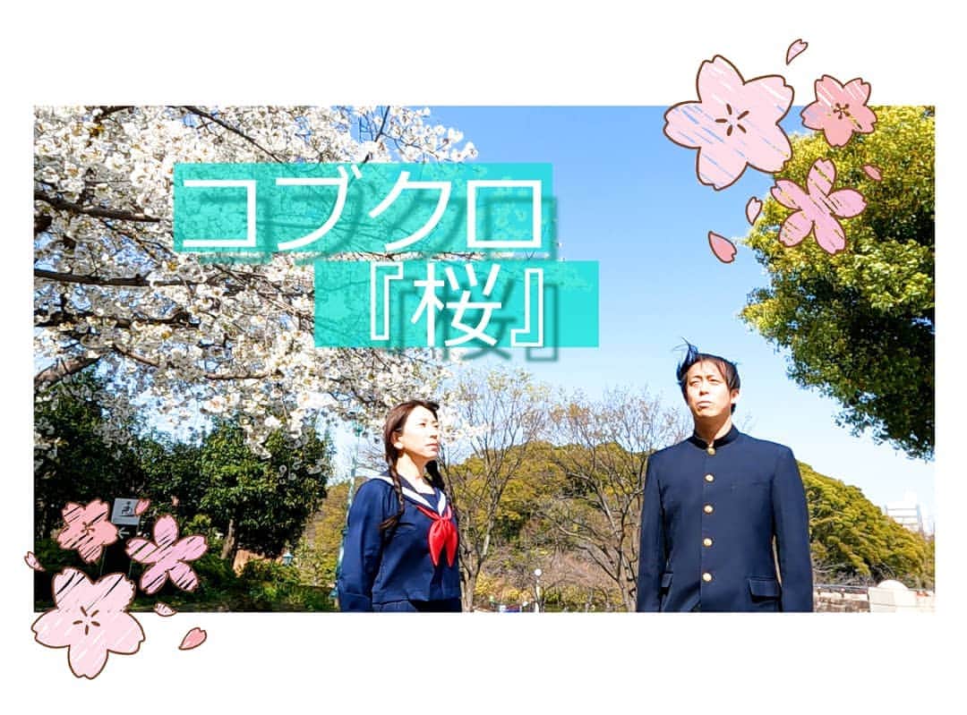 服部ひで子のインスタグラム：「🍅YouTube🍅 服部ひで子の「ハモリ隊！」更新しました(*^_^*)🎵  第12弾は、 またまた、今の季節にピッタリな名曲‼️  コブクロ さんの 『桜』です(* ´ ▽ ` *)ﾉ🌸  今回は、 ゲストボーカルに  吉本新喜劇の大黒ケイイチ さんをお迎えして、黒田さんパートを歌っていただきました(*^_^*)🎤✨  大黒さん……いや、"大黒田さん"とひで子の、  「ヒデクロ」😂😂😂‼️  を、お楽しみいただけたら幸いです🌷  MVは、 卒業シーズン真っ只中！！！ という事で、  卒業ソングとしても 有名である『桜』を、  大人になった 今の気持ちを込め  学生時代の 昔の気持ちも  思い出しながら 作成してみました😂😂😂🐾🏫✏笑  いくつになっても青春は出来る‼️👍✨ 30代後半の２人の勇姿を(笑)、どうぞ最後までご覧くださいませ✨！！！！！  https://youtu.be/rlBrHS5mH3Q  ※インスタプロフィールページのURLから、アクセスいただけます💡  #吉本新喜劇  #服部ひで子  #YouTube  #服部ひで子のハモリ隊  #コブクロ #桜 #歌ってみた #大黒ケイイチ さん」
