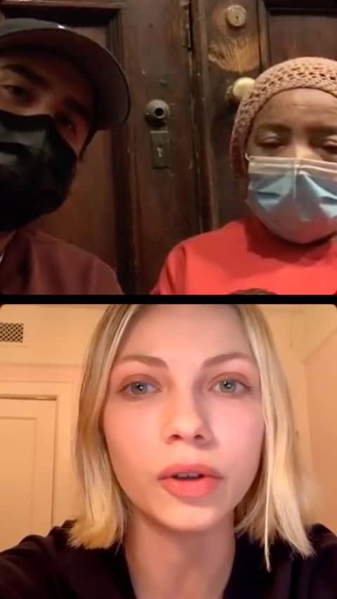 タヴィ・ゲヴィンソンのインスタグラム：「Interviewing Santa Arias and Diego de la Vega of @FEWcoalition about the hunger strike to #FundExcludedWorkers. New York has until April 1 to pass the full $3.5 billion Excluded Workers Fund for workers who have received no unemployment benefits or federal stimulus. Link in bio to call your legislators and donate to the Strikers Fund to support strikers like Santa.」