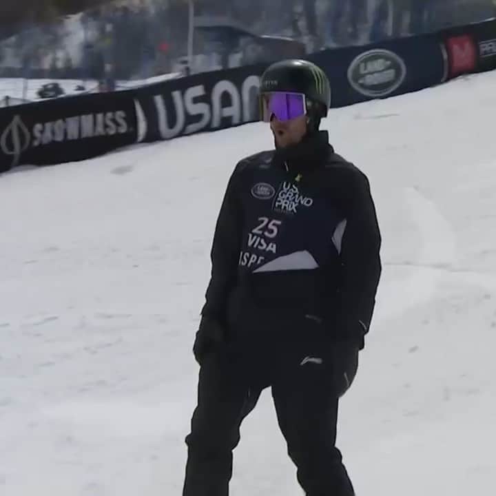 のインスタグラム：「Here it is! Definitely one of my best slope run ever! 🙏🏻 Was honestly REALLY proud of myself on the whole run but mostly to have pull the Cab16 to Fs14 which I’ve never done in a slope before!! Still can’t believe I’ve ended up 4th 🤯」