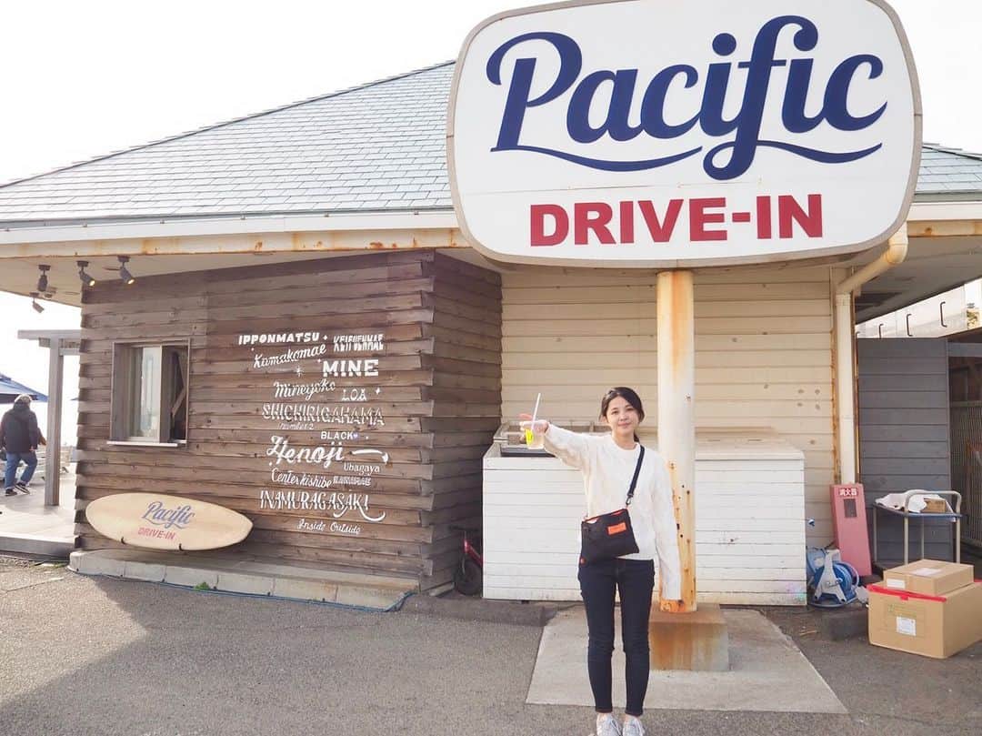 吉本光里のインスタグラム：「🥤 . #pacificdrivein #妹撮」
