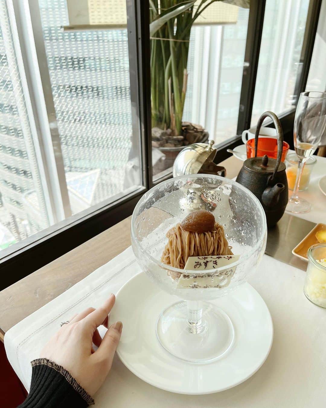 中野瑞希のインスタグラム：「. Benoit🍃 ご飯も全部美味しかった！ ホタテのまた食べたいな〜♡ ゆうきありがとう☺️  #benoit#french#lunch#表参道」