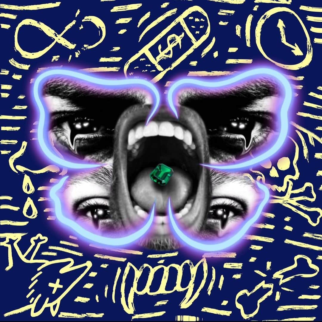 タイラー・カーターのインスタグラム：「WOLVES (feat. @livelikesage) out now! @emeraldroyce 🦋🐺」