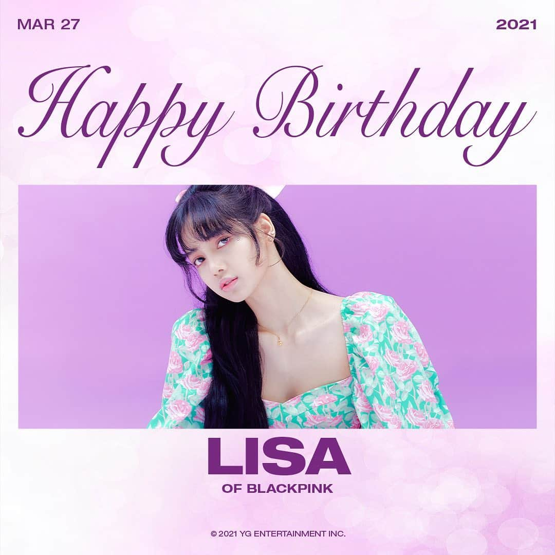 BLACKPINKさんのインスタグラム写真 - (BLACKPINKInstagram)「#BLACKPINK #블랙핑크 #LISA #리사 #HAPPYBIRTHDAY #20210327 #YG」3月27日 0時15分 - blackpinkofficial