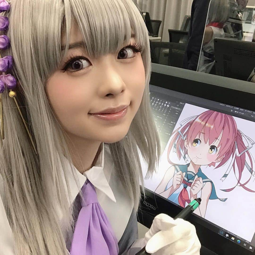 松田蘭さんのインスタグラム写真 - (松田蘭Instagram)「おはようございます！  今日からアニメジャパン2021です✨✨ 今回はオンライン開催！  松田は日本工学院さんから、「和」をテーマに制作された藤野紫織ちゃんのコスプレで参加させていただきました🌸💜  サイトも凄くかっこいいです！ チェックしてください↓💜  https://www.neec.ac.jp/aj/2021/  #animejapan  #animejapan2021 #アニメジャパン #アニメジャパン2021 #オンライン開催 #日本工学院 #藤野紫織 #コスプレ #松田蘭」3月27日 10時30分 - ran_mjargtne