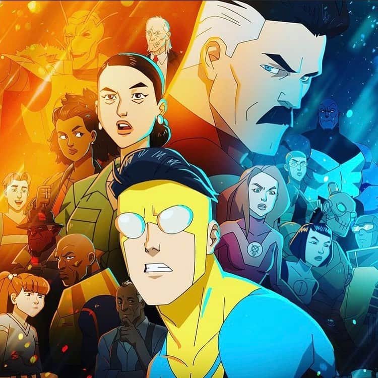 ロス・マーカンドのインスタグラム：「Folks, it's finally here...  #InvincibleFriday! I am so grateful to have voiced a few characters in this epic saga alongside many friends and several #TWD alum! It's been years in the making so I'm thrilled you'll all get a chance to see it now. Big thanks to #RobertKirkman for bringing us yet another gem! @amazonprimevideo」