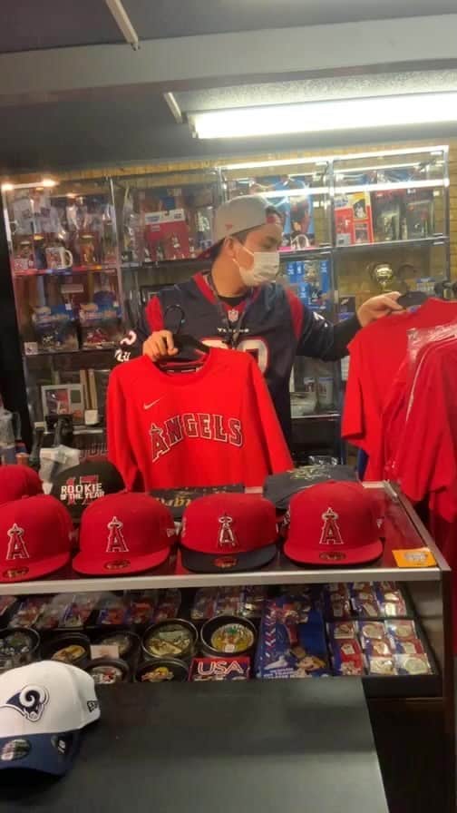 セレクションスタッフのインスタグラム：「#MLB #NBA #NFL #アメフト #野球　#バスケ　＃セレクション　#商品紹介　#LA #ロサンゼルス　＃大谷　#オーセンティック」