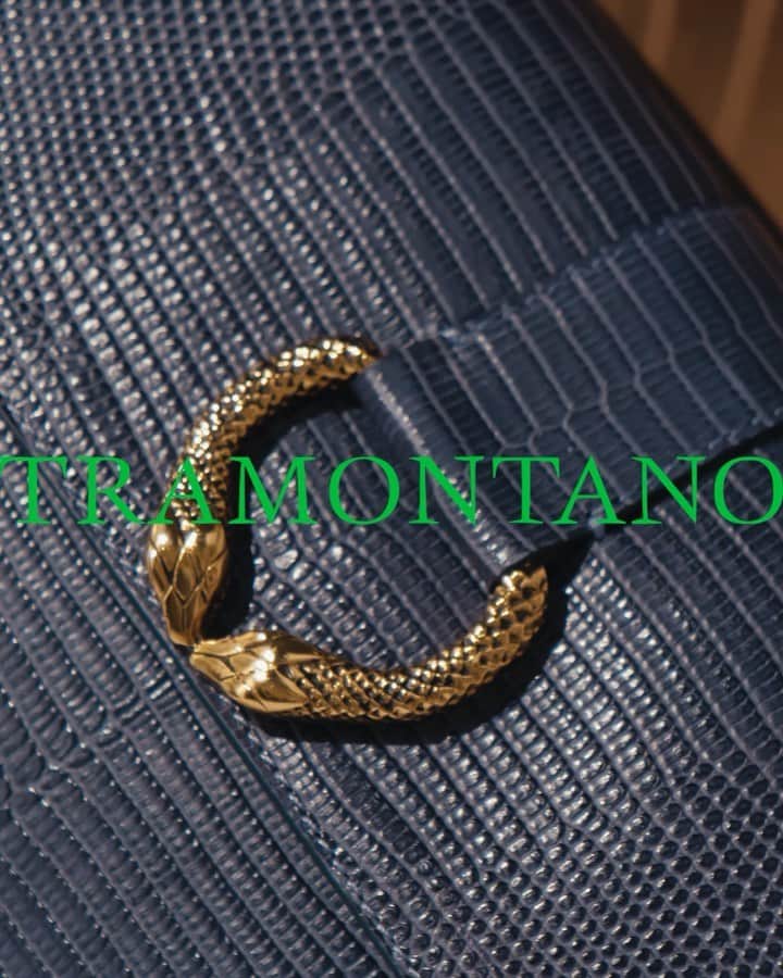 トラモンターノのインスタグラム：「The iconic , in calfskin with lizard effect print.  Discover the new line at Tramontano.it  #Tramontano #TramontanoNapoli」