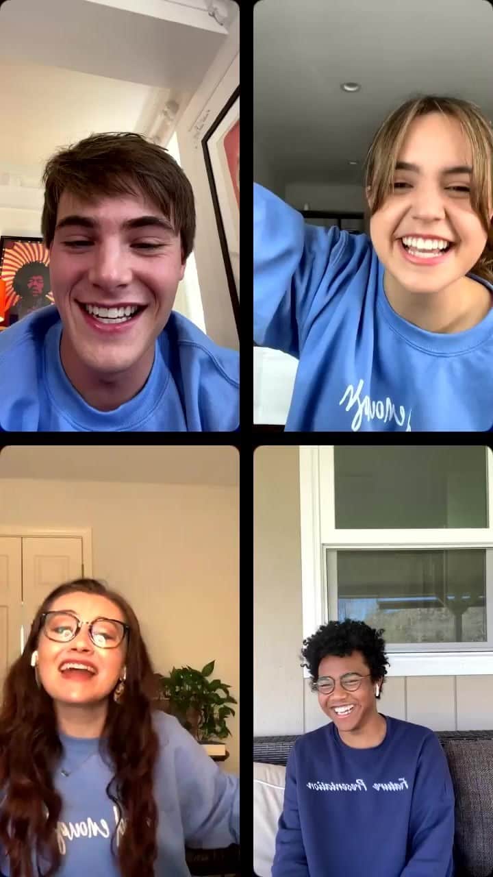 ケビン・クインのインスタグラム：「Have you seen #AWeekAway on @netflix yet? Join us as we discuss filming, memories, and more! @baileemadison @acciograpefruit @katconnersterling @netflixfamily @netflixfilm ⛺️」