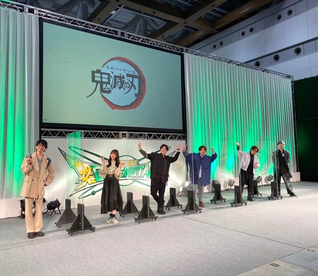 下野紘のインスタグラム：「AnimeJapan・・・お疲れさまでした〜っ‼️⁣ 楽しかった〜っ😆 ⁣ ⁣ #AnimeJapan #AnimeJapan2021 ⁣ #HiroShimono #下野紘 ⁣ #Anime #DemonSlayer #鬼滅の刃 #KimetsuNoYaiba」