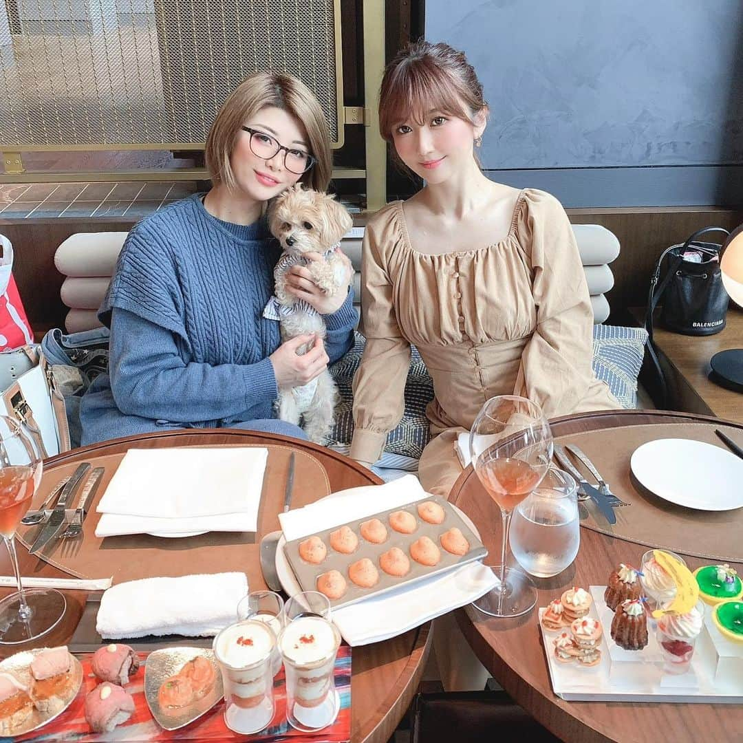 大槻ひびきさんのインスタグラム写真 - (大槻ひびきInstagram)「おっしーと Kimpton新宿東京で アフタヌーンティー🫖🧡 おっしーの愛犬ちゃんも 来てくれたよ😊 可愛い🥺❤️ #kimptonshinjukutokyo  #afternoontea  #sweets  #lunch #lunchtime  #shinjuku  #dog  #アフタヌーンティー #新宿 #キンプトン新宿東京」3月28日 19時21分 - yanhibi0221