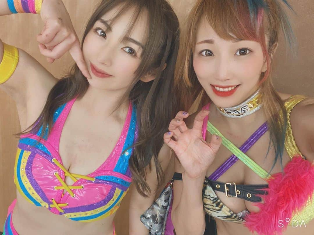 卯渚さやかさんのインスタグラム写真 - (卯渚さやかInstagram)「ゆずぽんさんありがとうございました🙇🏼‍♀️ #stardom #武道館 #愛川ゆず季  選手 #stardom10周年」3月5日 17時17分 - unapiiiiiii