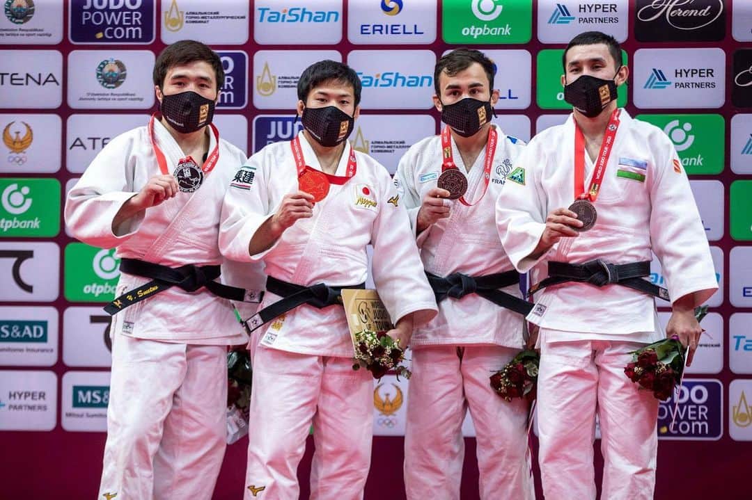 永山竜樹のインスタグラム：「約1年ぶりの国際大会しっかり優勝できました！ このコロナ禍で大会が開催され、出場できたことにとても感謝しています！ 応援ありがとうございました！ #judotashkent  #2021」