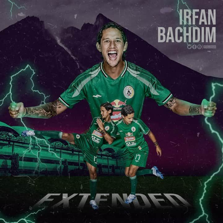 イルファン・バフディムのインスタグラム：「EXTENDED 🦅  . #PsSleman #Ale #17」