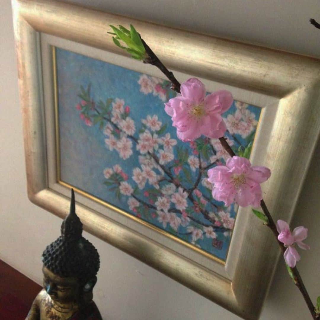 行正り香さんのインスタグラム写真 - (行正り香Instagram)「もうすぐ咲くのね、さくらちゃんたち。楽しみですね。#行正り香 #rikayukimasa」3月6日 18時37分 - rikayukimasa