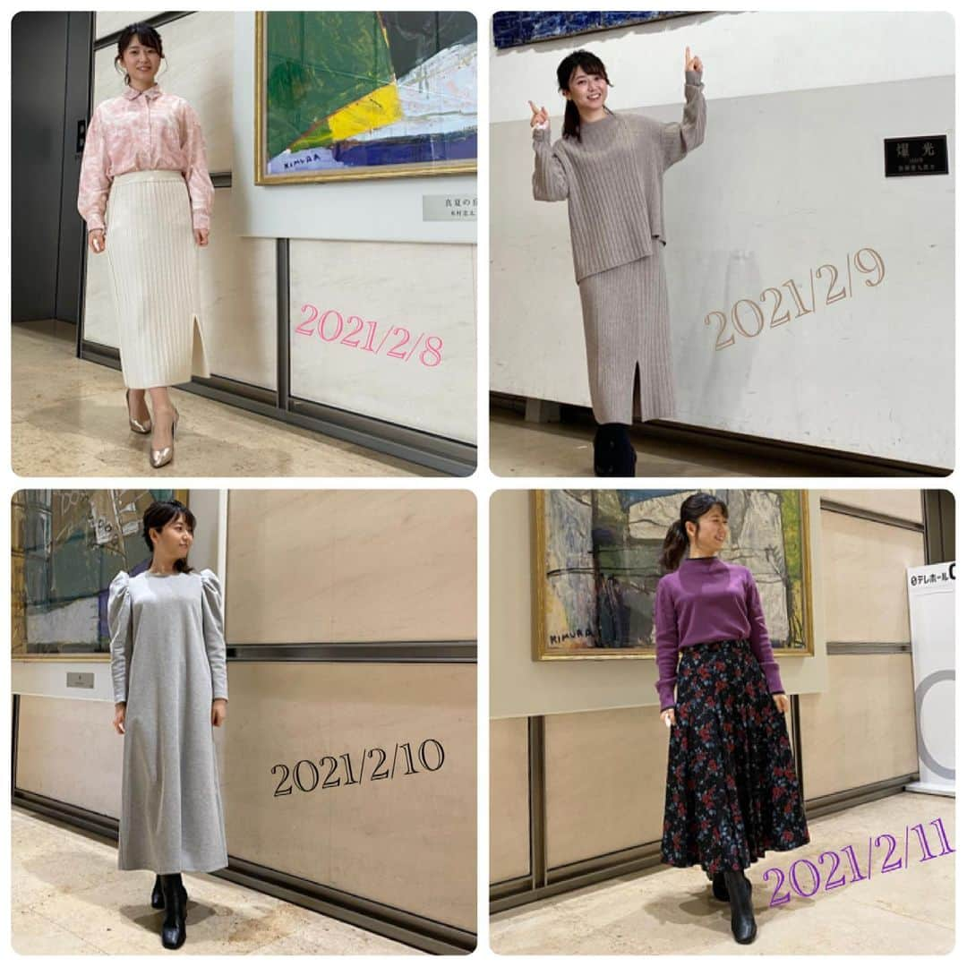 宮崎由衣子のインスタグラム：「2021.2.8(月)〜11(木) #日本テレビ　「バゲット」 #日テレバゲット #衣装  @tonal_official  #TONAL #tonaljapan  #tonal_official  #日テレ #テレビ衣装 #気象予報士 #お天気キャスター　#気象キャスター  #japan #weatherforecaster #forecaster  #prévisionsmétéorologiques  #氣象主播  #기상예보사　#기상캐스터 #今日の衣装　#きょうの衣装　#今日の服 #今日のコーデ　#今日のスタイリング  #コーディネート　#153cm #低身長コーデ  #ootd #ootdfashion #ootdstyle  #fashion」