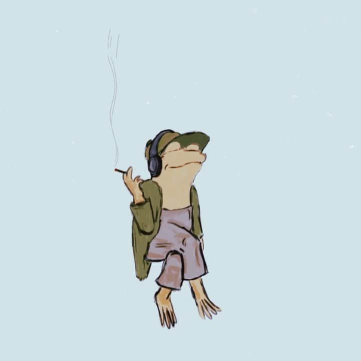 ステファニー・スコットのインスタグラム：「Clip of stoney frog listening to Wherever I May Go today」