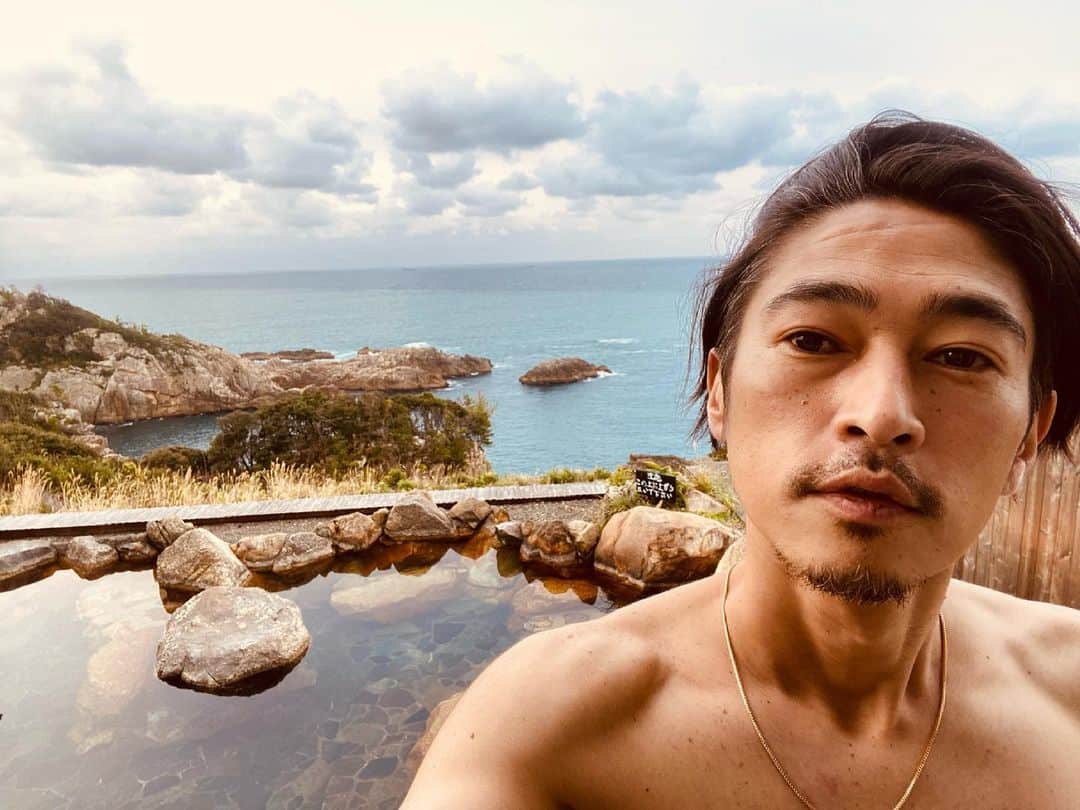 窪塚洋介のインスタグラム：「からの高知／足摺温泉♨️最高」