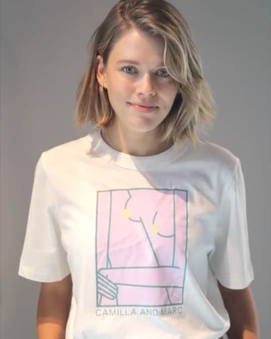 Victoria Leeのインスタグラム：「In celebration of #InternationalWomensDay  @davidjonesstore are donating 100% of profits from the sales of these exclusive t-shirts by @camillaandmarc, @camillawithlove and @bassike to the National Breast Cancer Foundation to raise awareness and vital funds for Cancer research 💗 Available now  #ChooseToChallenge 🙌🏼 @nbcfaus 💗」