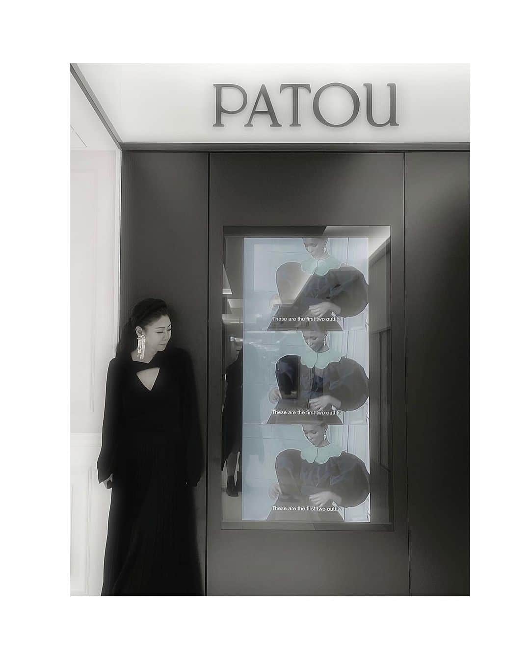 Taki Tanakaのインスタグラム：「ＰＡＴＯＵ #可愛いパトゥ  dress,earrings #PATOU #ootd #outfitoftheday #outfit  【お知らせ】 #パトゥ が#ギンザシックス 3階に オープン致しました。 #みんな遊びに来てね  @patou  @guillaumemarcdamienhenry   @ginzasix_official  #GinzaSix #GSIX  #izastagram」