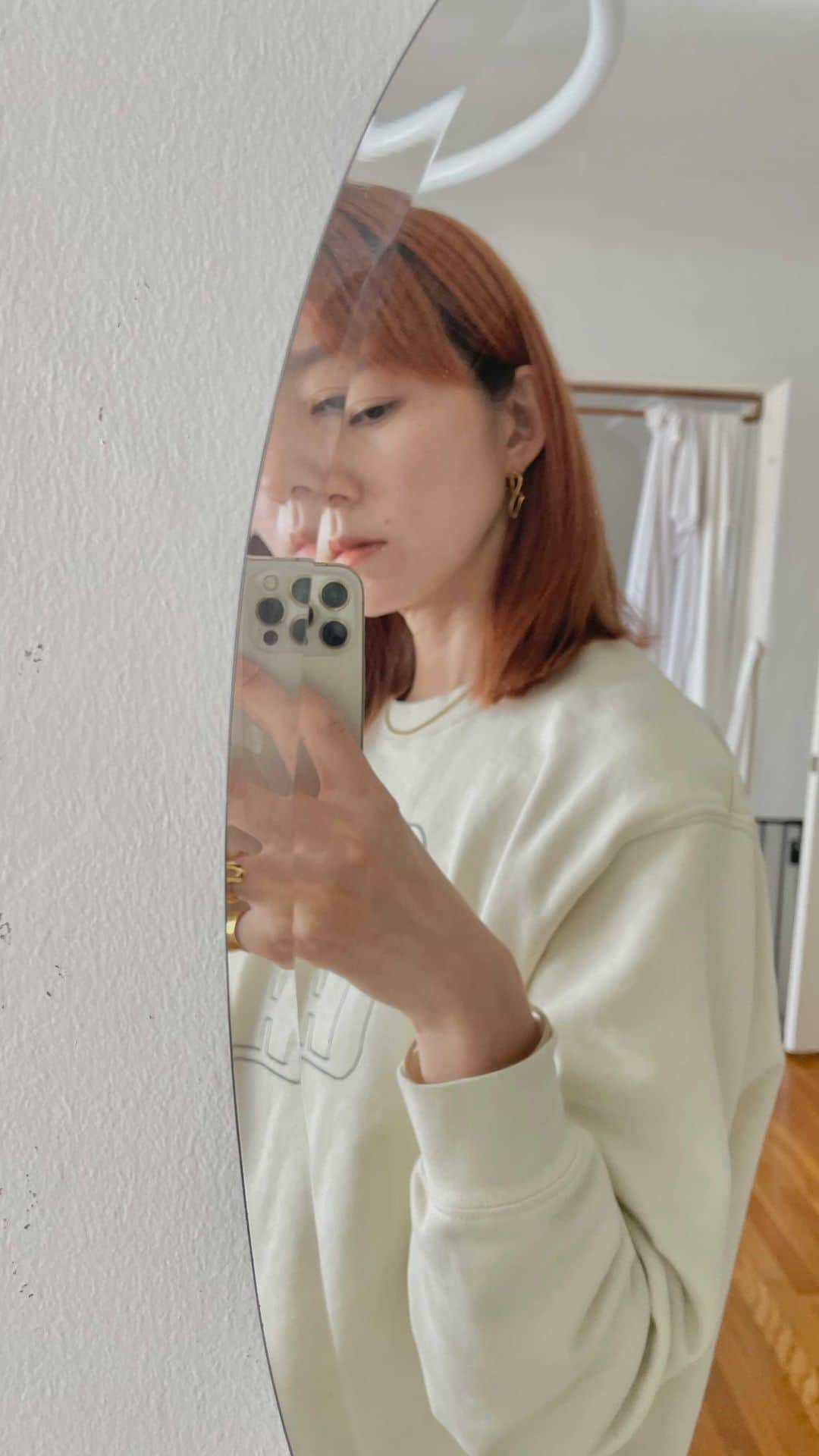 三苫愛のインスタグラム：「Transformed 🍈→🍊 #mitomamakeup #haircolor」
