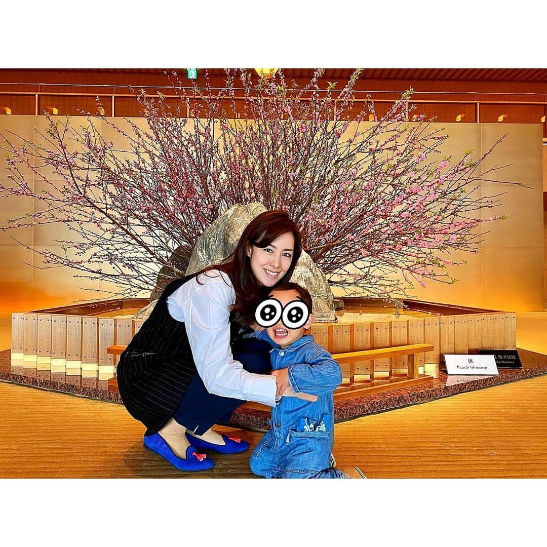 松本蘭のインスタグラム：「#桃 🍑 #peachblossom ☺️  #写真を撮る時 #happy と言えなくて #あっぴい と言って #にかっと笑います 👶  そして何故いつも走るの‥」