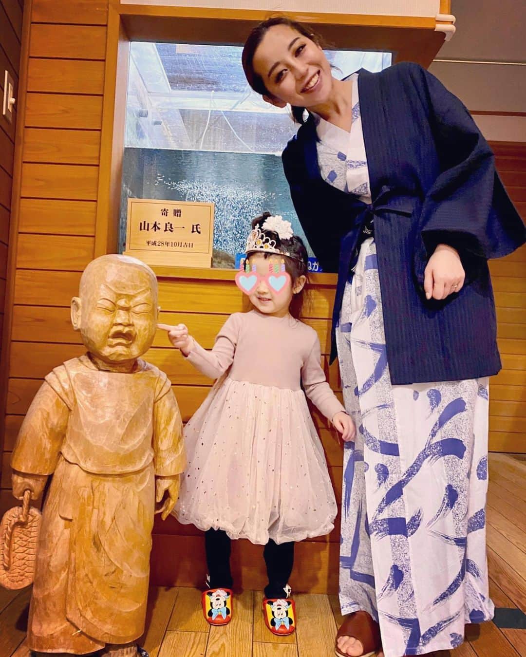 PINKYのインスタグラム：「👧🏻👩🏻❤️♨️✨  ・・・  #love #happy #family #mamalife #babygirl #familytrip #motheranddaughter #母と娘 #internationalwomensday」