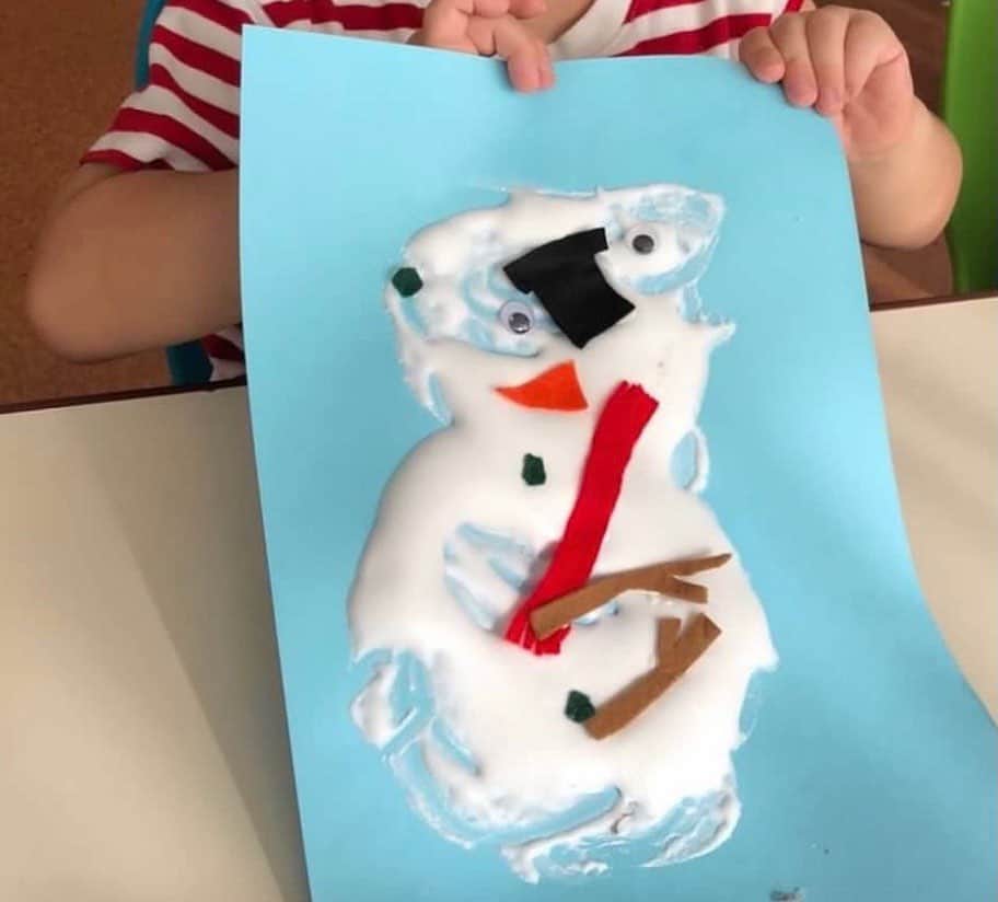 アレクサンダーのインスタグラム：「カゲトラの作品 雪だるま⛄️ 笑 ❤️ ちょいとピカソ」