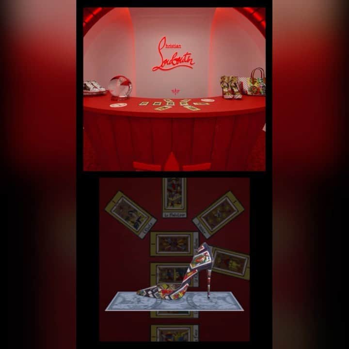 リリーマイマックのインスタグラム：「Peep inside the #LoubiAirways for @louboutinworld #ChristianLouboutin ✈️👠」