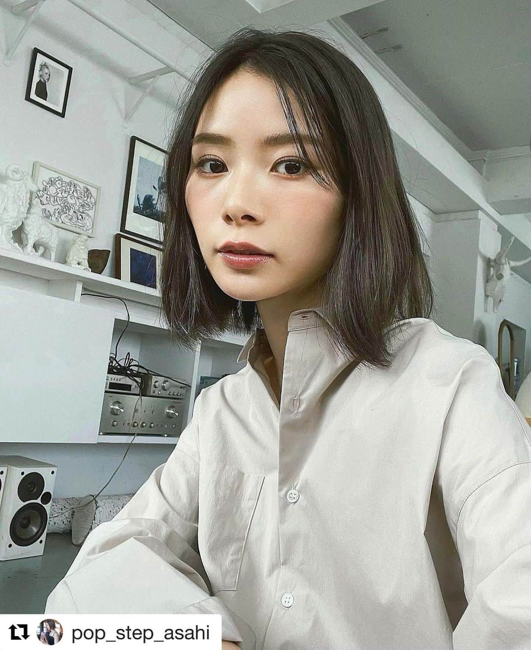 steady.のインスタグラム：「レギュラーモデルとして、出演してくれている朝日奈央ちゃん😍😍😍  出ているsteady.4月号も発売中です🥰  #steady #ステディ　#雑誌steady  #雑誌ステディ #fashion #magazine #雑誌　#model #朝日奈央 #クールめメイク #大人っぽ　  #Repost @pop_step_asahi with @get_repost ・・・ 「steady.」4月号発売中です☺️ 春の着回し企画にでております! 是非チェックしてください♡ １枚目は今日の撮影の時に📷」
