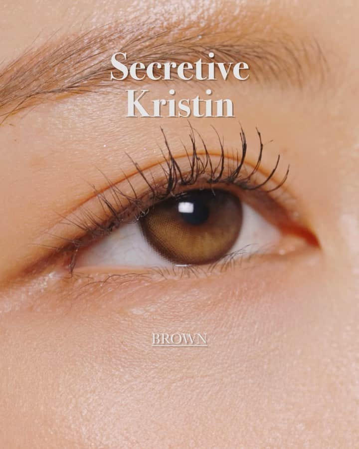 キム・エラン・クロエさんのインスタグラム写真 - (キム・エラン・クロエInstagram)「Secretive Kristin - Brown🔮🔮🔮 Swipe to see a close look👉👀  This new design is only available for 2 weeks and the next restock date is not yet determined. Grab this one of a kind design while you can!🏃‍♀️  Secretive Kristin lens info: 🌟Monthly lens 🌟Dia(all): 13.0 mm (14.2mm) 🌟Available in black&brown  #MoonlightLens #HapaKristin #SecretiveKristin #limitedstock #Newarrival」3月11日 9時43分 - hapakristin.us