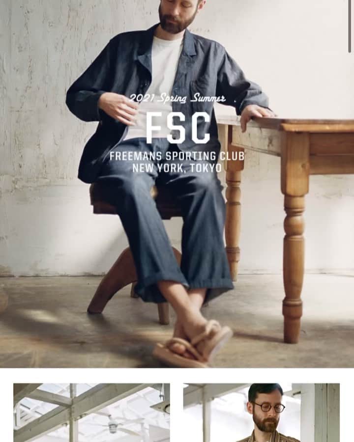 のインスタグラム：「FREEMANS SPORTING CLUB ﻿ 2021 SPRING / SUMMER  LOOK COLLECTION﻿ ﻿ ﻿ http://freemanssportingclub.jp/catalog/2021ss/﻿ 上記のリンク先より[FREEMANS SPORTING CLUB 2021 SPRING / SUMMER  LOOK COLLECTION]を公開しております。﻿ 是非ご覧下さいませ。﻿ ﻿ ﻿ #freemanssportingclub﻿ #menswear﻿ #mensfashion﻿ #mensstyle﻿ #21ss ﻿ #lookcollection」