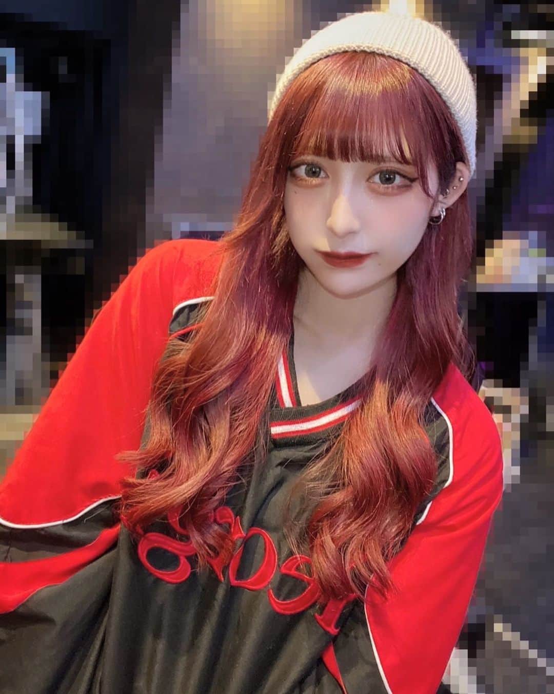 一ノ瀬りとのインスタグラム：「赤髪ふっかつした」