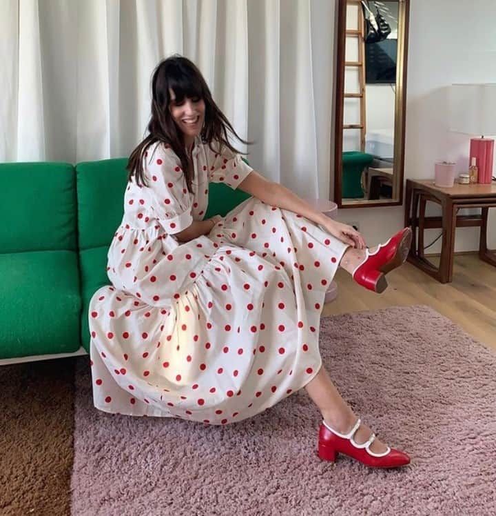 ポール&ジョーさんのインスタグラム写真 - (ポール&ジョーInstagram)「Red polka dots for happy folks 🍒⁠ The gorgeous @dianekari wearing our long linen dress DESTINY from the SS21 collection. Now available!⁠ -⁠ #PaulandJoe #SS21 #Spring #Summer #Polkadot #Red #Dress #Linen #Fashion #Mode」3月12日 2時23分 - paulandjoeparis