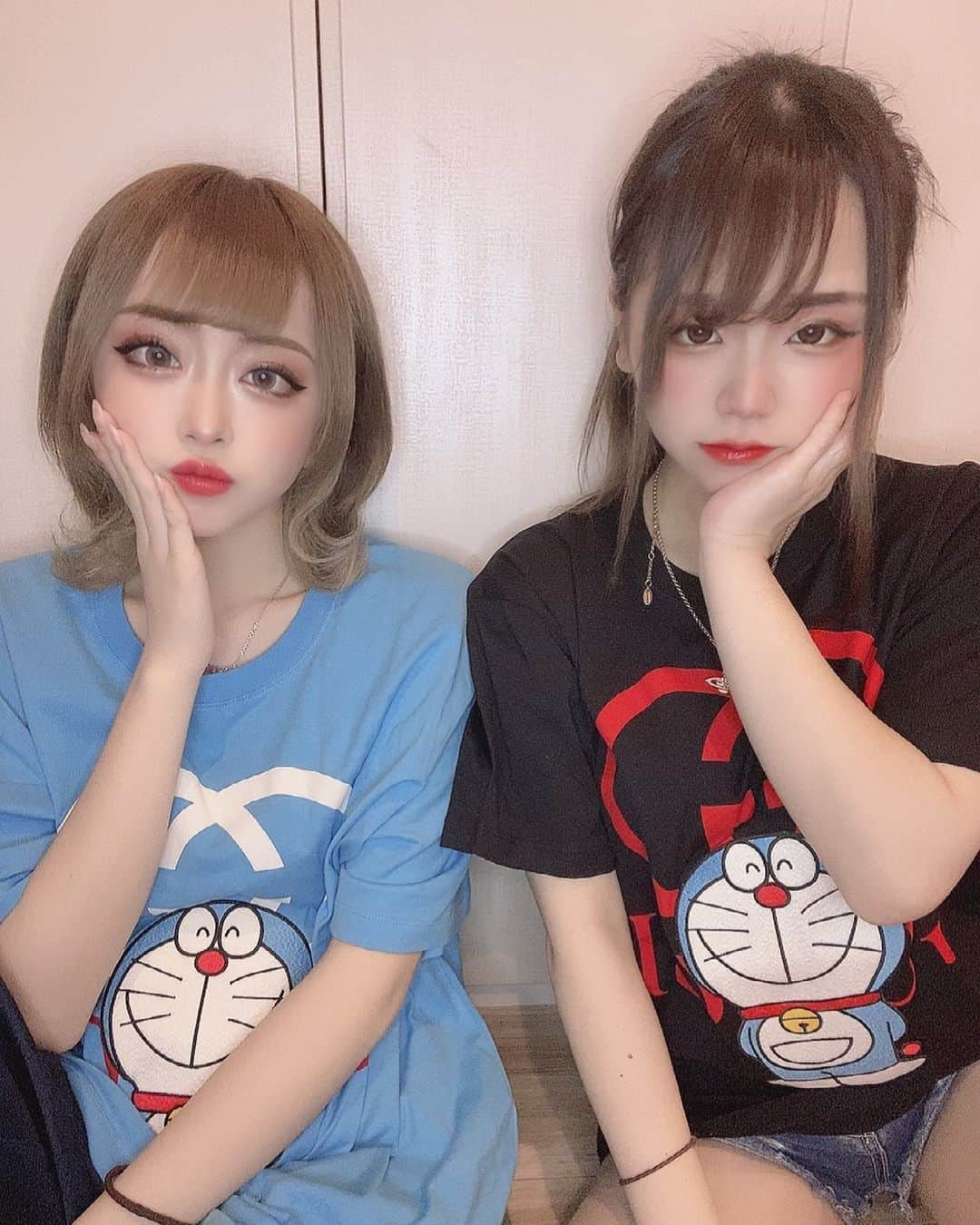 大木美里亜（みりちゃむ）さんのインスタグラム写真 - (大木美里亜（みりちゃむ）Instagram)「人型ロボットみりちゃむ ･ ･ D様にドラちゃん貰った🥰 ･ かわちぃ((̵̵́ ̆͒͟˚̩̭ ̆͒)̵̵̀) ･ ･ #ドラえもん #ドラちゃん #gucci #コラボ #tシャツ」3月12日 17時50分 - mirichamu_0710