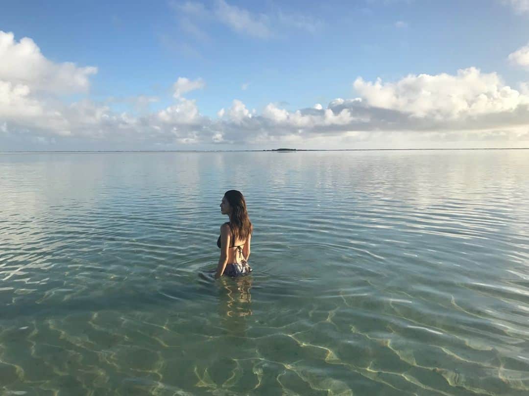 藤原菜摘のインスタグラム：「🧜‍♀️🤍 #2018 #hawaii」