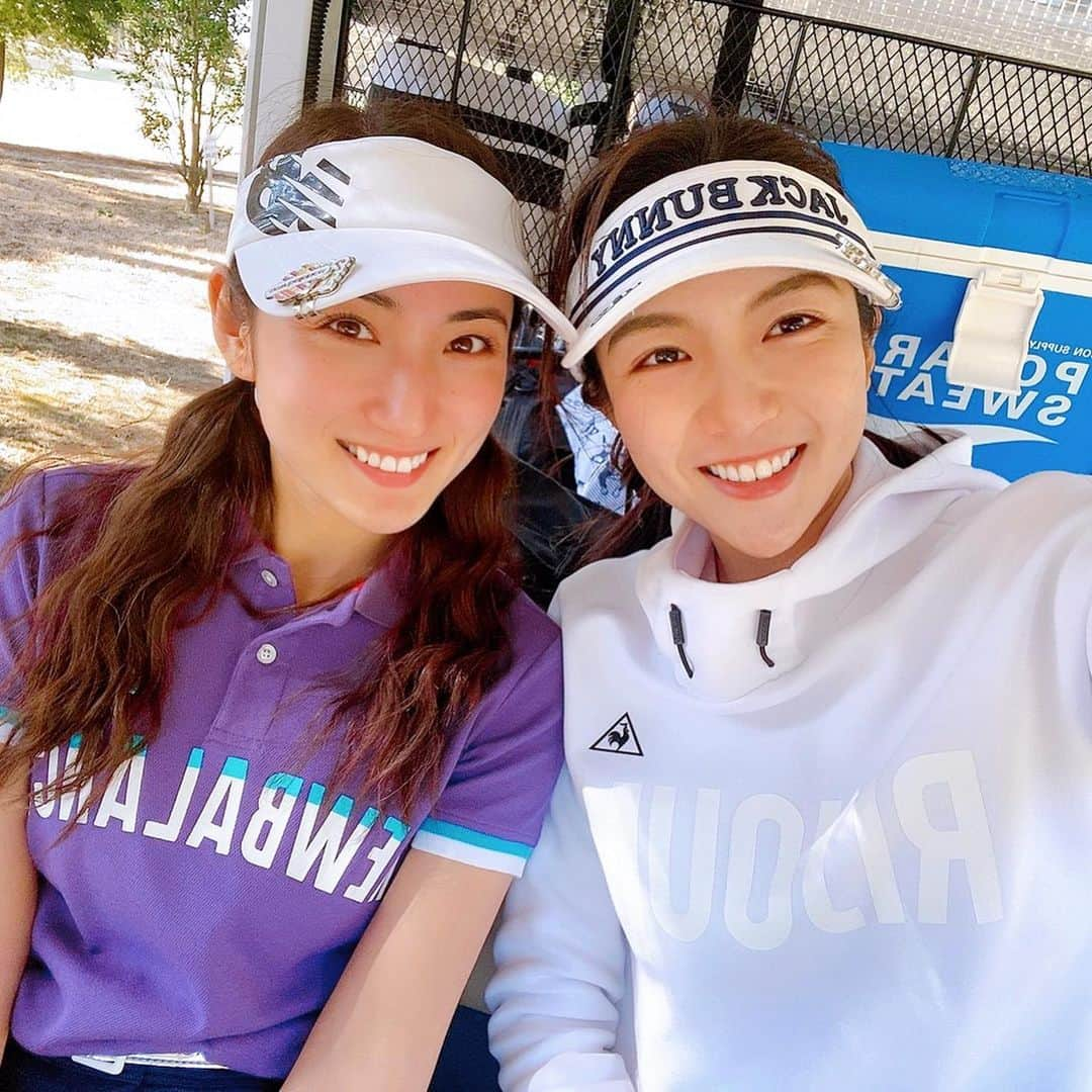 紗綾さんのインスタグラム写真 - (紗綾Instagram)「たんちゃん @yukitannowa とゴルフ🌼 @newbalancegolf_japan の ウェアめっちゃ可愛い🧡 マジでタイプや😎 昨シーズンウェアだけど、今シーズンもかなり可愛いからこれから着るの楽しみ👚💕 暖かくなって来たからいっぱいゴルフ行きたいなぁ⛳️」3月12日 22時59分 - saaya_official_