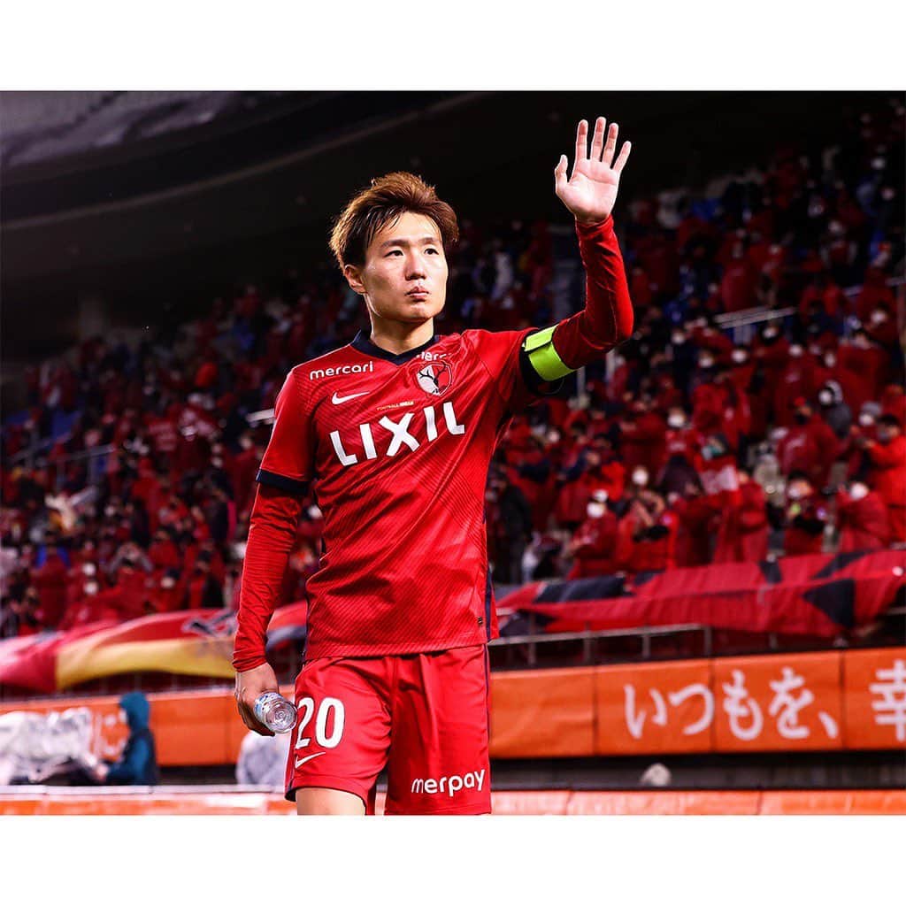 のインスタグラム：「本日の広島戦は前半に先制を許すも、後半に荒木選手のリーグ戦3試合連続ゴールで同点に追いつき、1-1の引き分けとなりました。  #鹿島アントラーズ #kashimaantlers #Ｊリーグ #jleague #三竿健斗 #カシマスタジアム」