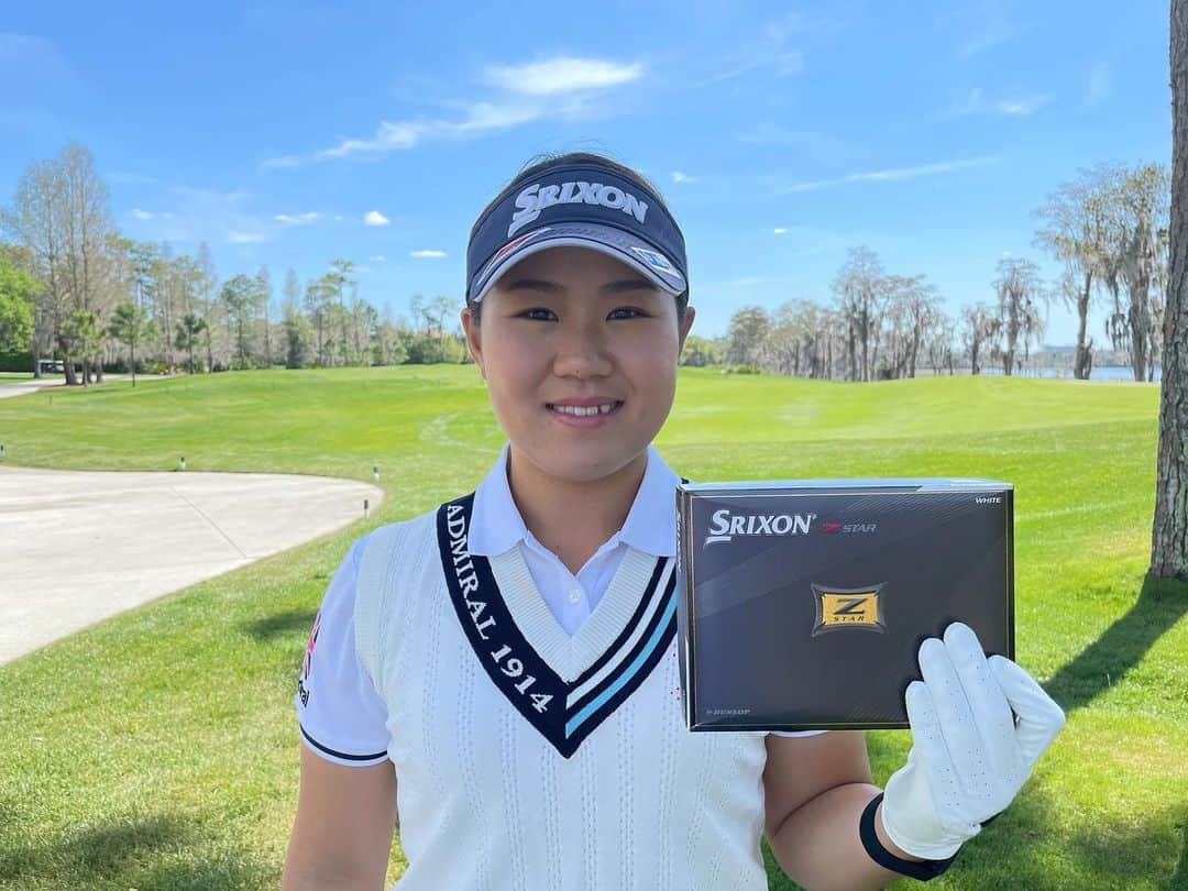 畑岡奈紗のインスタグラム：「@dunlopgolf_official  ハッシュタグキャンペーン実施中です！4月30日まで実施しているので皆様も是非ご参加下さい！  私はZ-STARを使用しています！ スピンを活かしてピンをデッドに狙っていきたいです！ #srixon #スリクソン #イチ推しzstar」