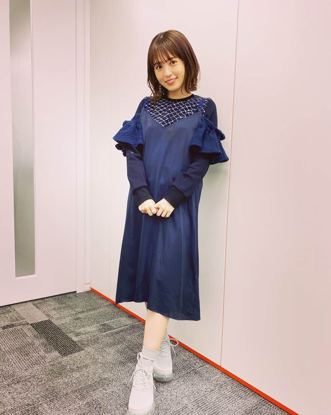 逢田梨香子のインスタグラム：「昨日の私服👗 新宿のLUMINE ESTで買ったんだけど、セレクトショップだったみたいでどこのブランドかはわからず🥲」