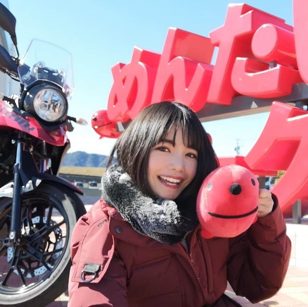美環のインスタグラム：「ツーリングでめんたいパークに行ってきたよっ(*´艸｀*)🏍💨 明太子がもっと好きになっちゃった！😍💃🎊」