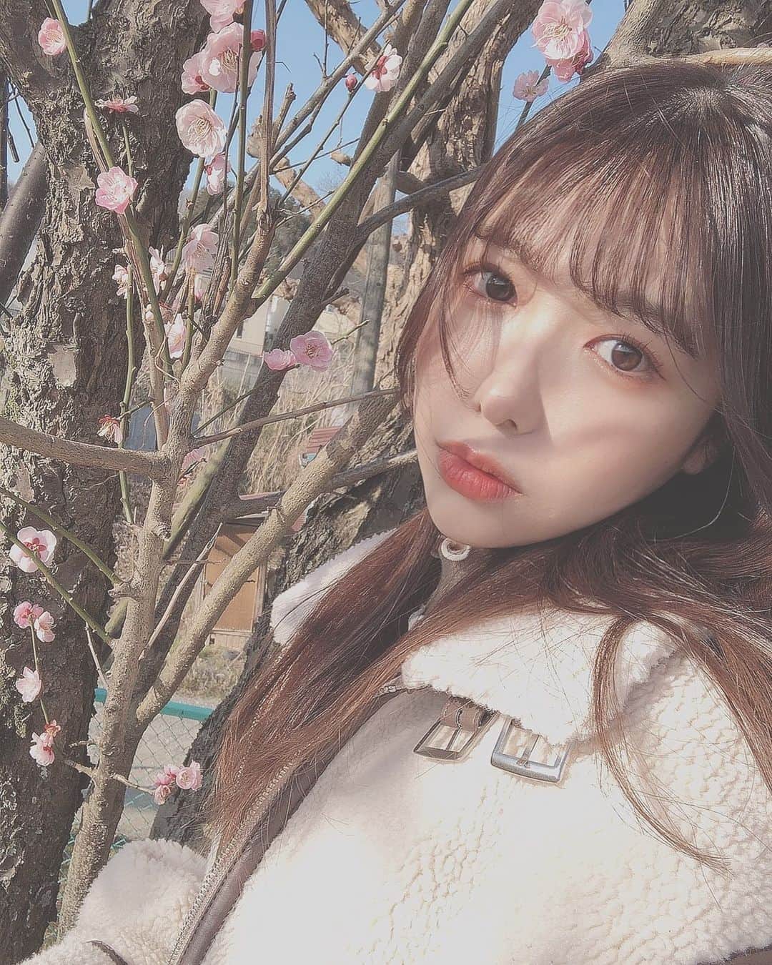 水城夢子のインスタグラム：「ハッピーホワイトデー　楽しい1日でした　愛🤍  #梅の花」