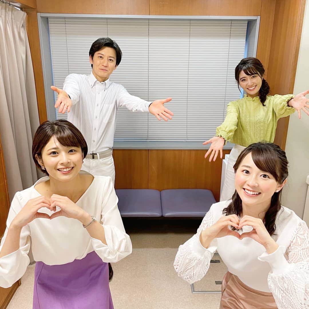 TBS「はやドキ！」のインスタグラム：「今日からはやドキ！月曜日に新メンバーが加わりました☀️  若林有子です！ 1週間の始まりの月曜日、はやドキ！から始められて嬉しいです😊 朝早く起きてる皆さんに明るい声を届けられるように頑張ります！ よろしくお願い致します🌸  山本里咲です！ 月曜日の皆様とスタッフの皆様の力をお借りして、 最後まで楽しんで初回の放送を終えることができました😄🌟  これから毎週月曜日が楽しみになりそうです💪よろしくお願い致します🌱  #月曜日 #山本里咲 #若林有子 #山本匠晃 #アナウンサー #久保井朝美 #気象予報士 #はやドキ #tbs」
